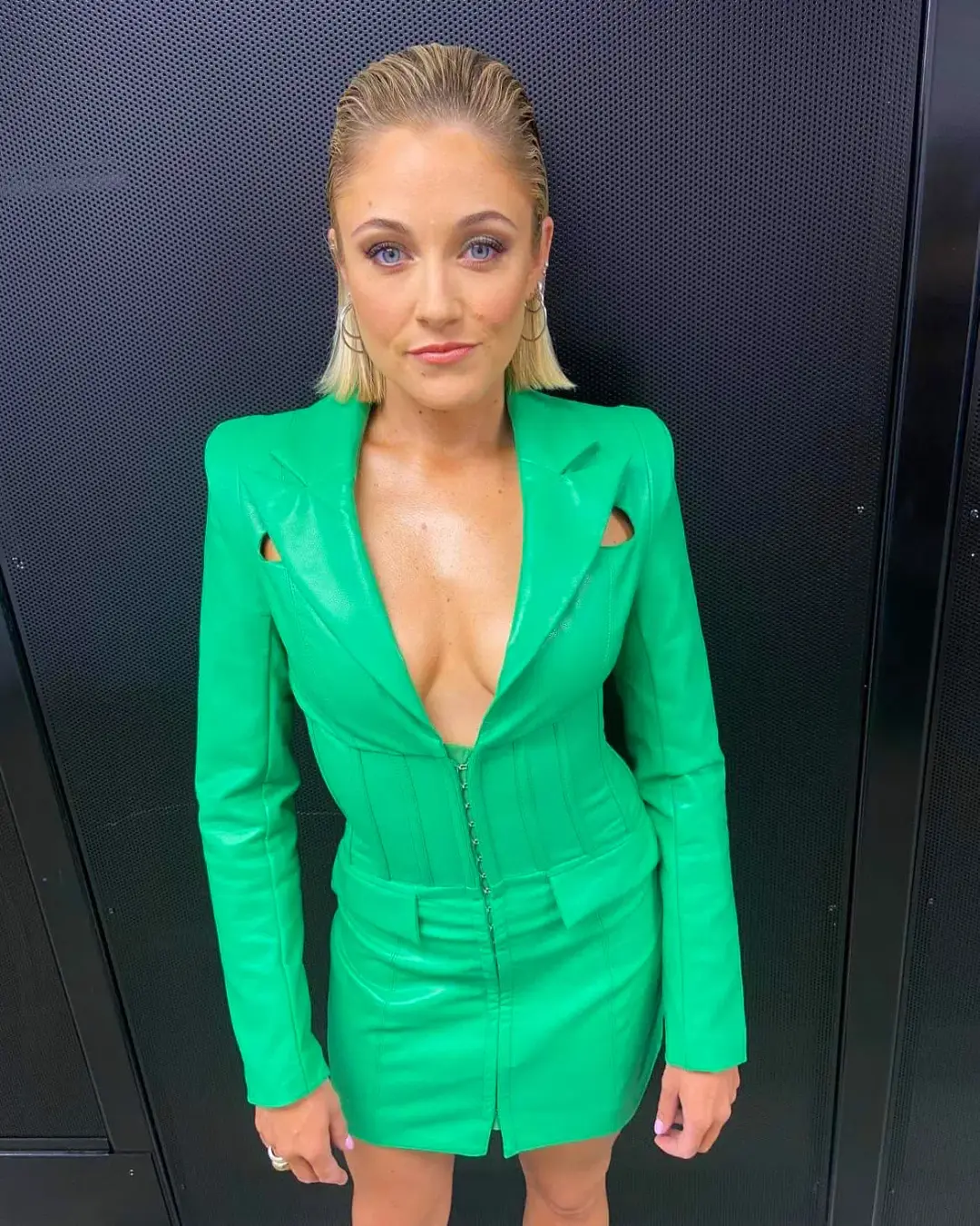 Eliya The Label Julia Blazer Dress Green Size XS/AU 6 for rent on The Volte - main image