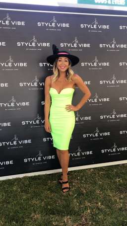 Alex Perry Strapless Dress Neon Green Size 8 for rent on The Volte - image 1