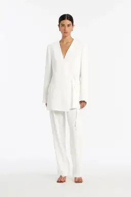 Sir The Label Clemence Blazer White Size 0 / AU 6 for rent on The Volte - image 1