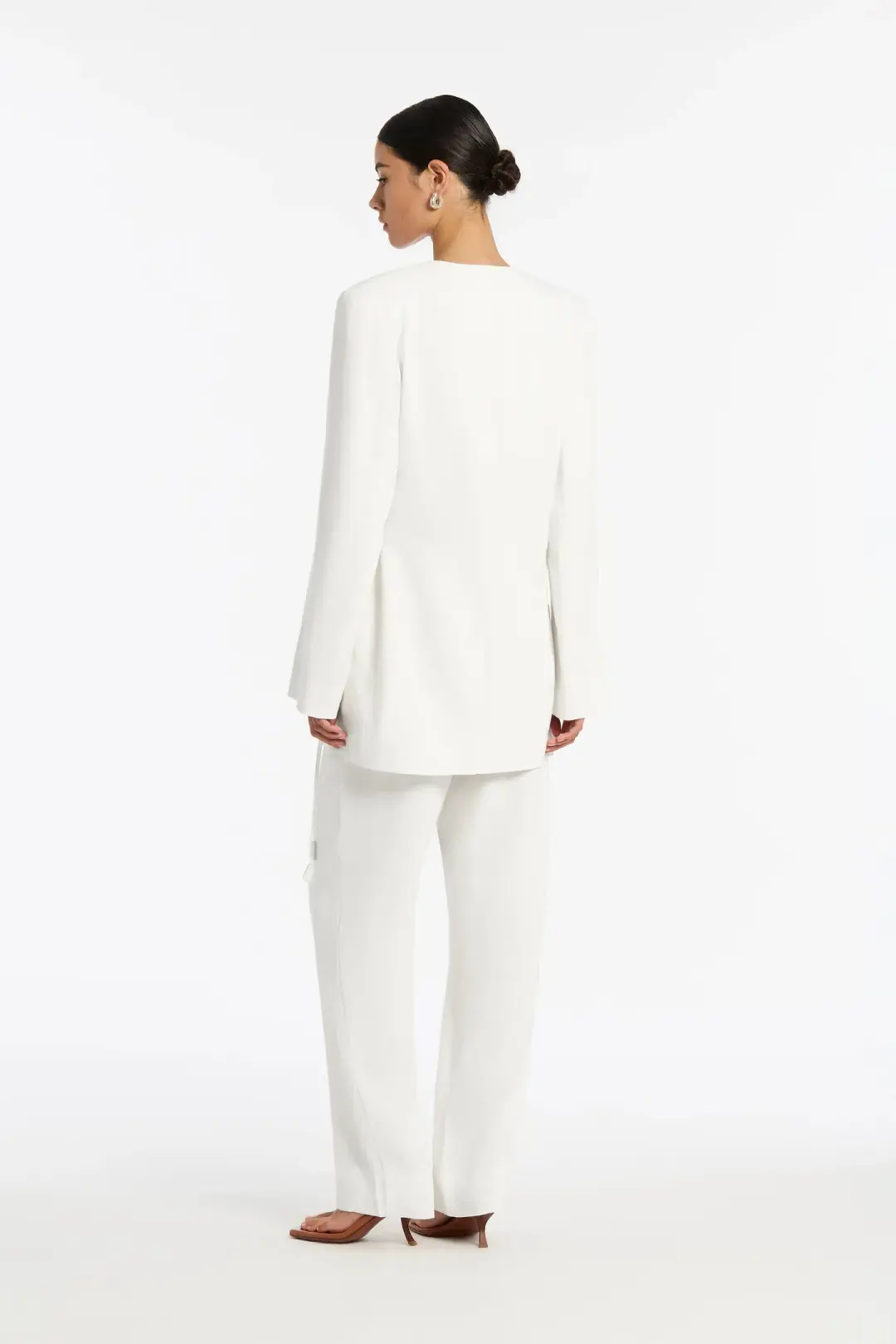Sir The Label Clemence Blazer White Size 0 / AU 6 for rent on The Volte - main image
