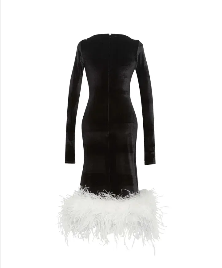 The Bar Adler Dress Black Size AU 6 for rent on The Volte - main image