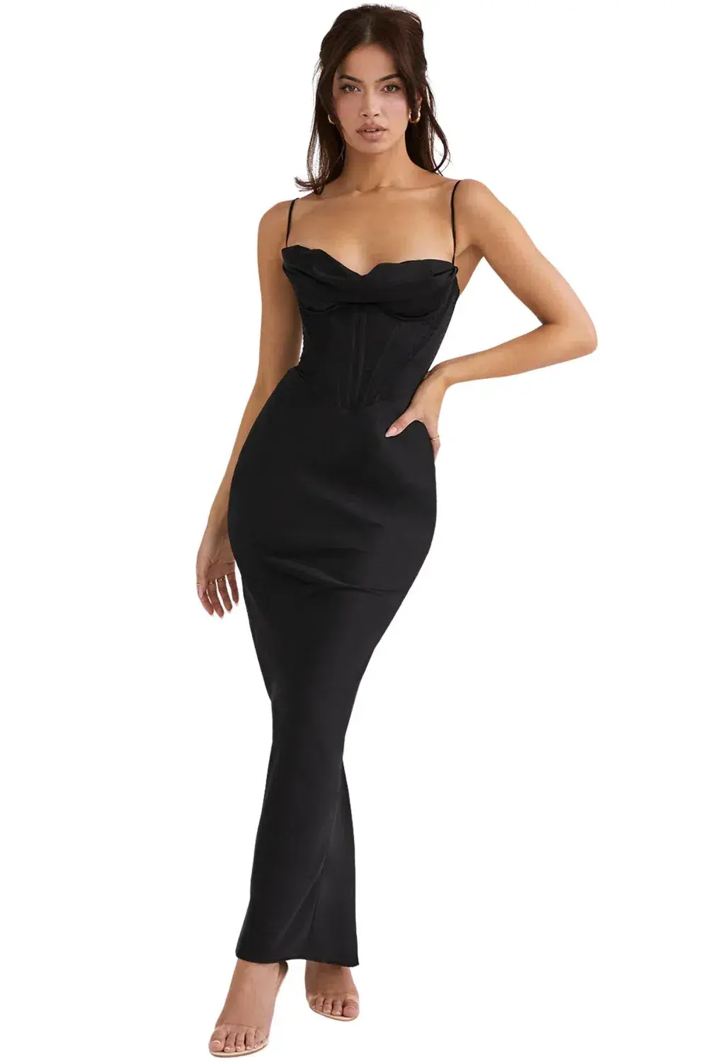 House Of CB Chairmane Corset Dress Black Size S / AU 8 for rent on The Volte - main image