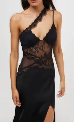 Bec & Bridge Ria Asym Maxi Dress Black Size 6 for rent on The Volte - image 2