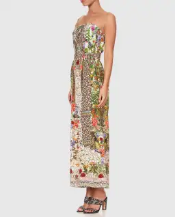 Camilla Fair Verona Tie Waist Strapless Jumpsuit with Belt Multi Size M/Au 12 for rent on The Volte - image 2