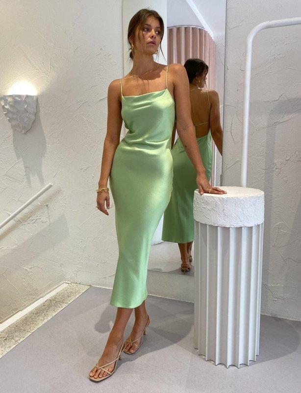 Bec & Bridge Apple Eyes Maxi Dress Apple Green Size 8 for rent on The Volte - main image