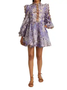 Zimmermann The Botanica Butterfly Mini Dress in Pandanus Dress Size 1/Au 8 for rent on The Volte - image 2
