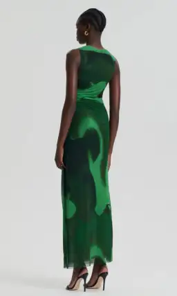 Scanlan Theodore Italian Watercolour Print Dress Safari Size 12 for rent on The Volte - image 3