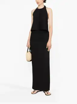 Wardrobe Nyc Backless Halter Top and Column Skirt Black Size M/AU 10 for rent on The Volte - image 2