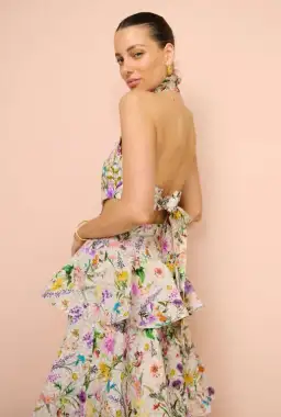 Aqua Blu Heather Dress in Jardine Floral Print Size 6 for rent on The Volte - image 3