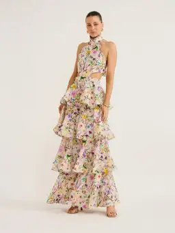 Aqua Blu Heather Dress in Jardine Floral Print Size 10 for rent on The Volte - image 1