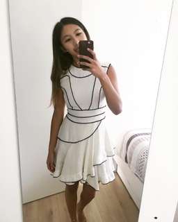 Aje White Wrap Dress