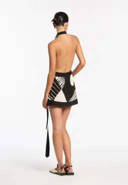 Sir the Label Realisme Wrap Halter Mini Dress Print Size 1 / AU 8 for rent on The Volte - image 2