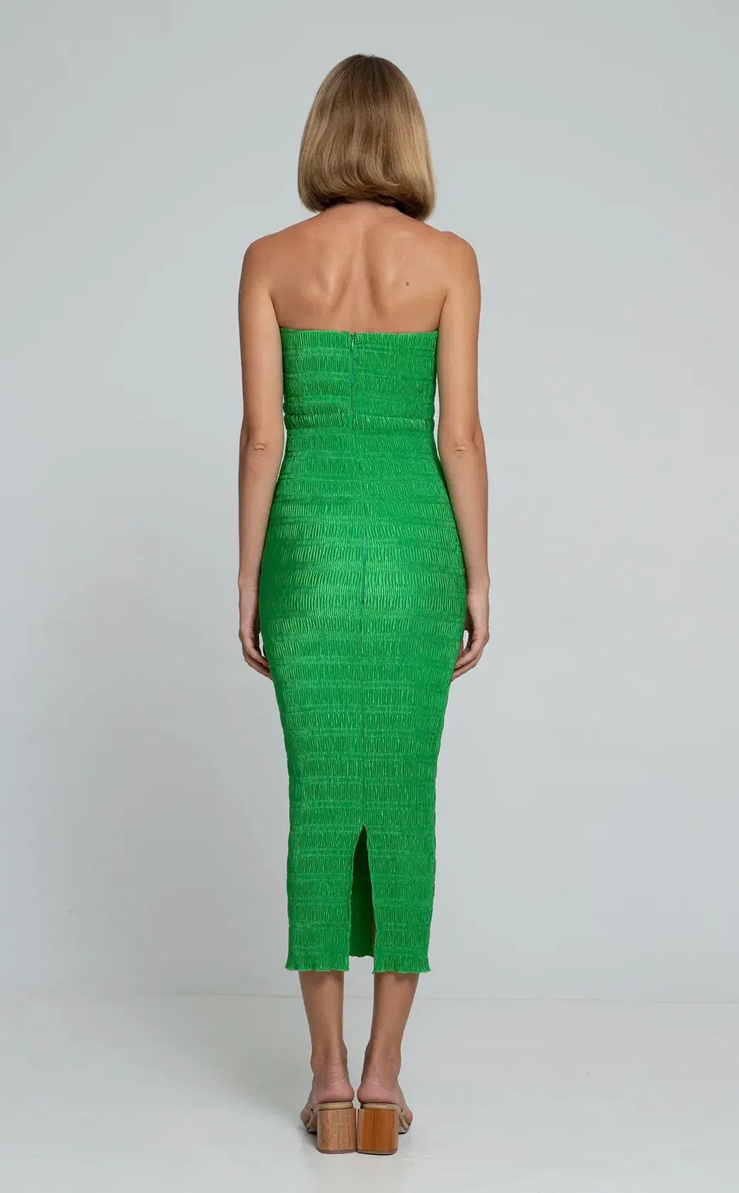L’IDEE Aurore Gown Midi Sea Green Size 6 - Image 3
