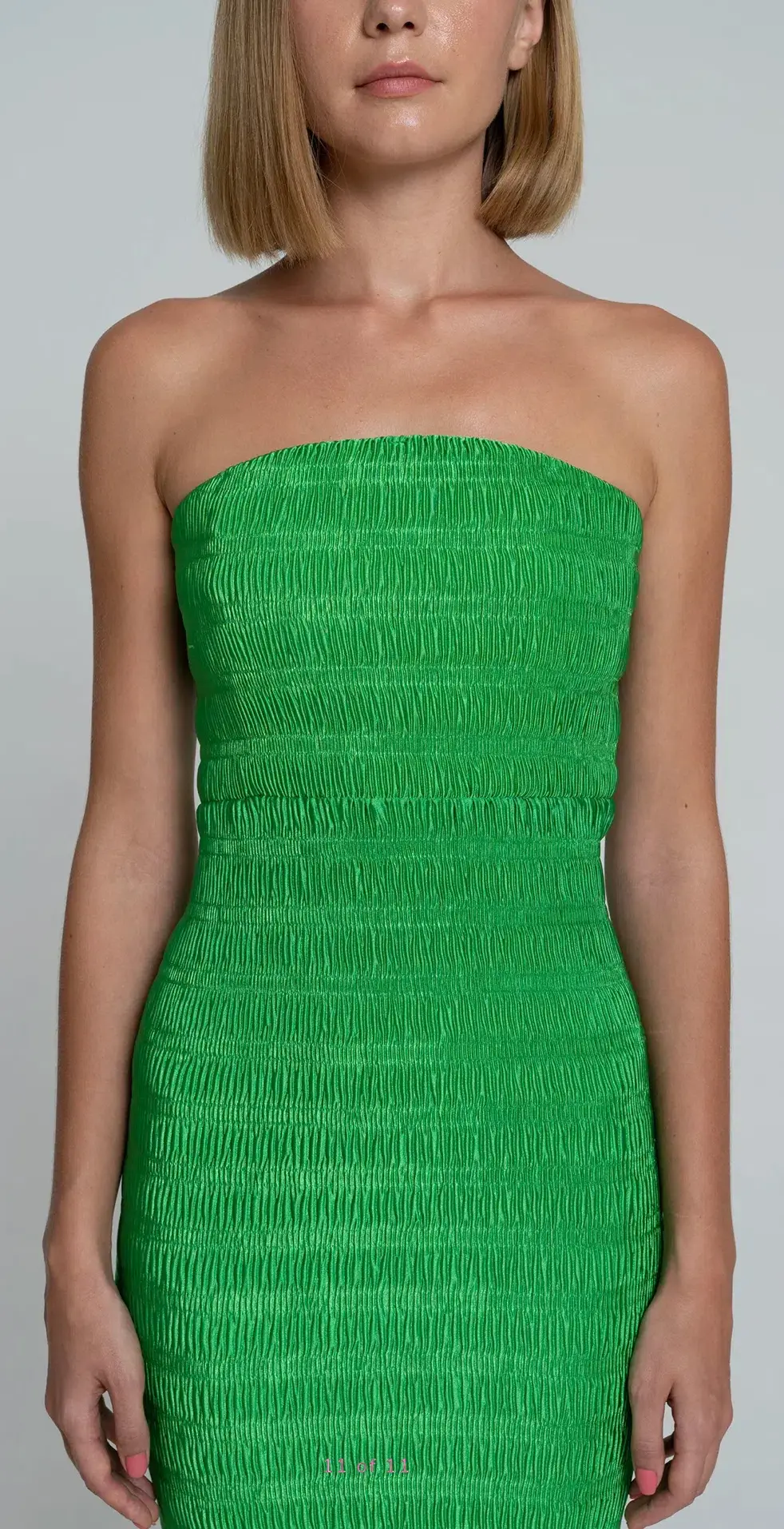 L’IDEE Aurore Gown Midi Sea Green Size 6 for rent on The Volte - main image