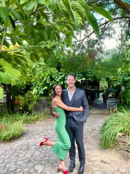 L’IDEE Aurore Gown Midi Sea Green Size 6 for rent on The Volte - image 5