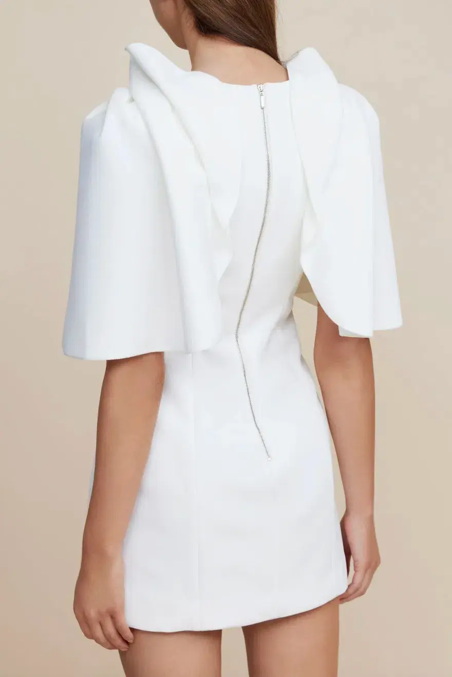 Acler Gwynne Dress in Cream Size AU 8 - Image 4