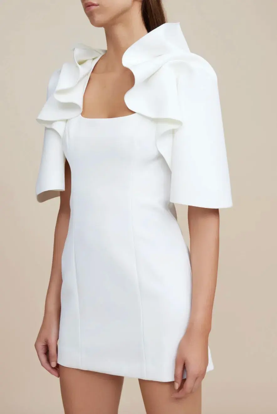 Acler Gwynne Dress in Cream Size AU 8 - Image 3