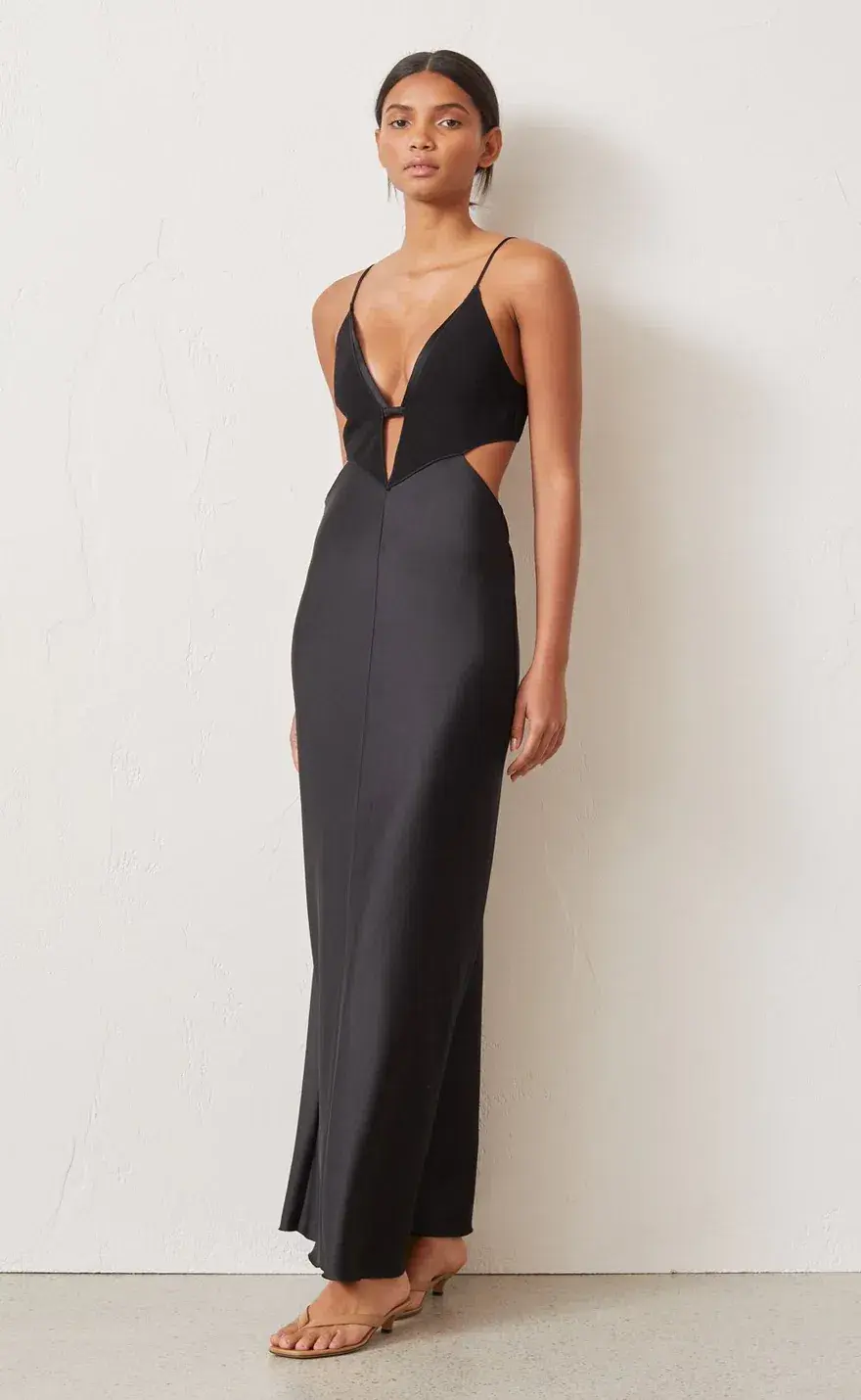 Bec & Bridge Seraphine Plunge Dress in Black Size 6 for rent on The Volte - main image
