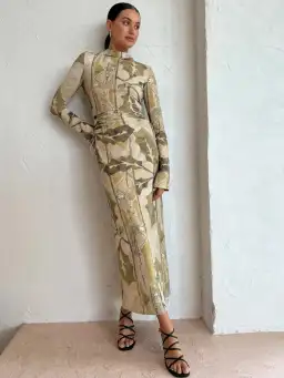 Camilla and Marc Khya Printed Midi Dress Size 10