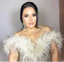 Alberto Davisii AD Feather Gown Gold Size 12 for rent on The Volte - image 3