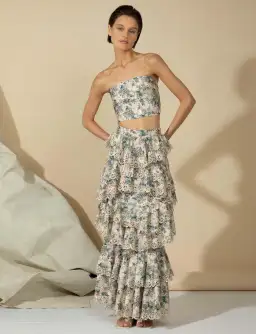 Ixiah Alpine Maxi Set Floral Print Size 10