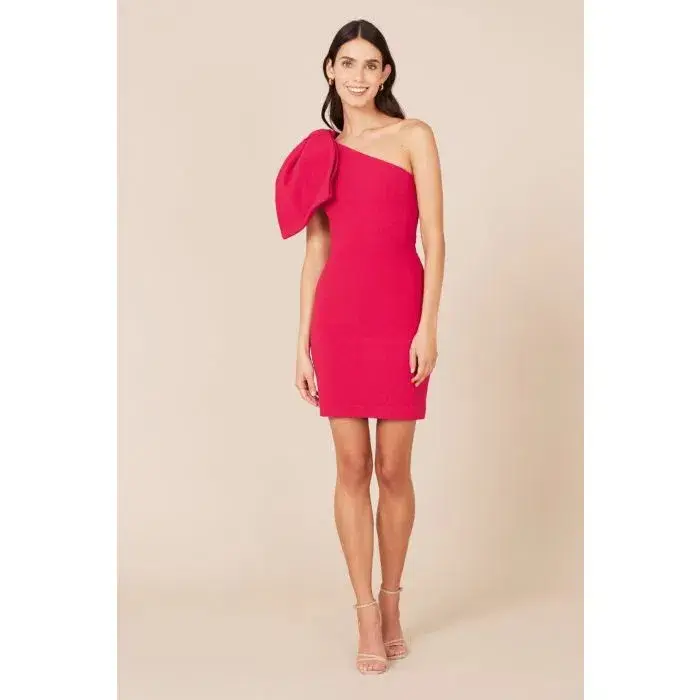 Rebecca Vallance Hamptons Bow Dress Pink Size AU 12 for rent on The Volte - main image