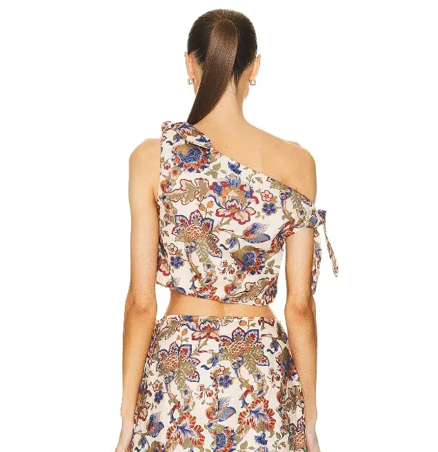 Sir the Label Bettina Tie Crop Top Floral Size 1 / AU 8 for rent on The Volte - main image