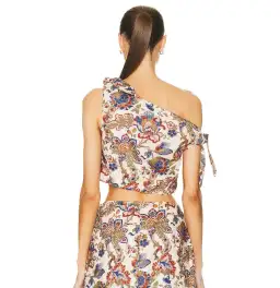 Sir the Label Bettina Tie Crop Top Floral Size 1 / AU 8 for rent on The Volte - image 4
