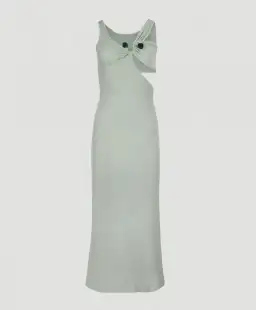 Christopher Esber Disconnect S Buckle Split Dress Mint Size 8 for rent on The Volte - image 3