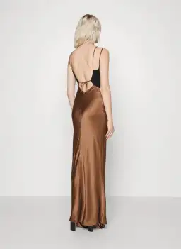 Bec & Bridge Kehlani V Dress Bronze Size 6 for rent on The Volte - image 2