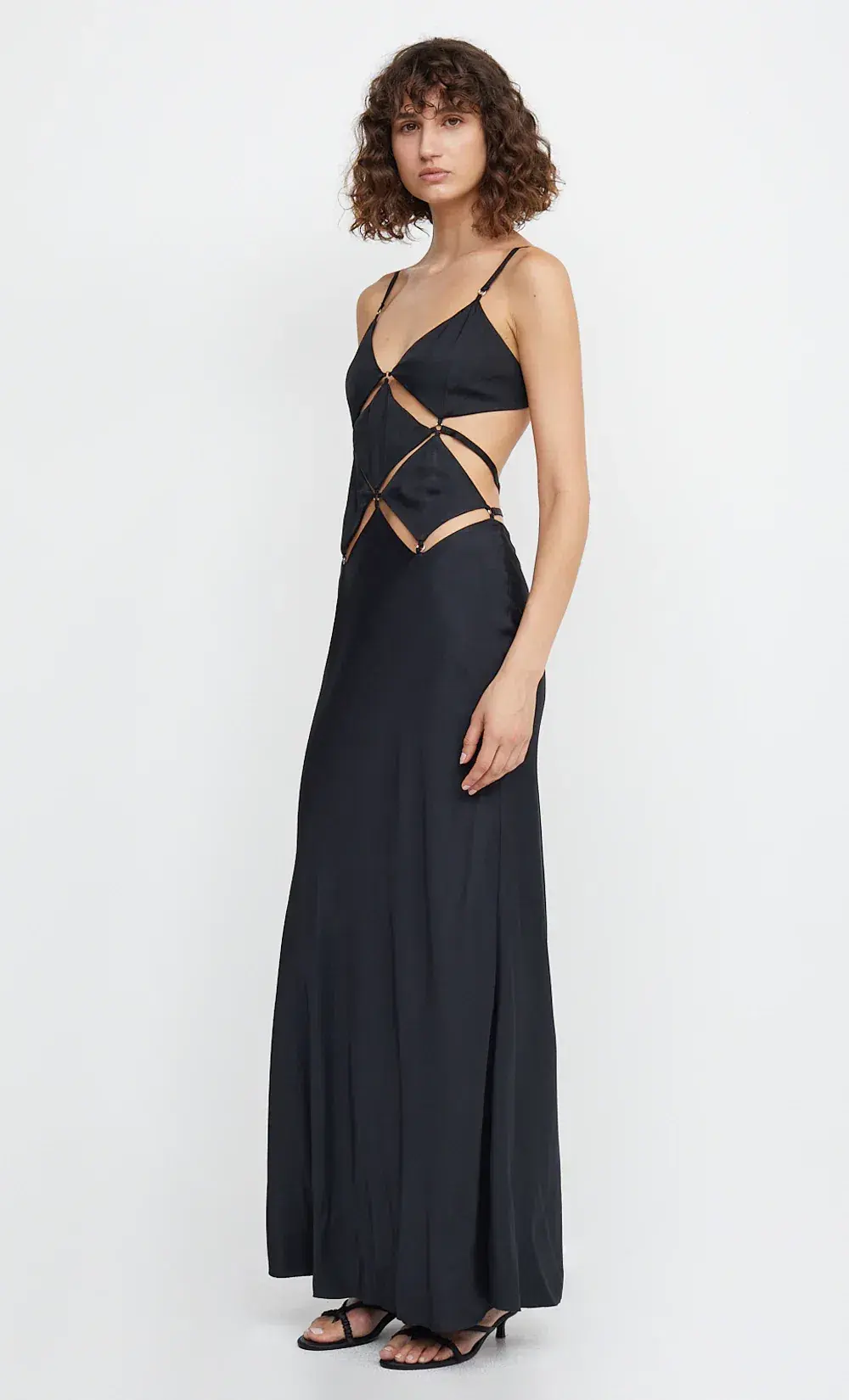 Bec & Bridge Diamond Days Strap Maxi Dress Black Size S / AU 8 - Image 2