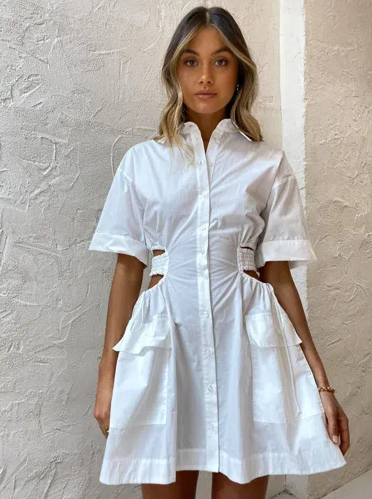 Bec & Bridge Alita Mini Dress White Size AU 10 - Image 2