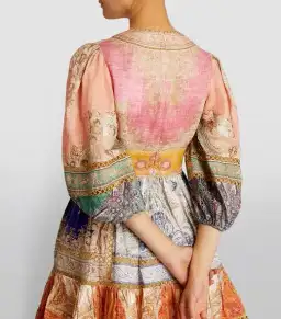 Zimmermann Anneke Lantern Mini Dress Multi Size 1 / AU 10 for rent on The Volte - image 4