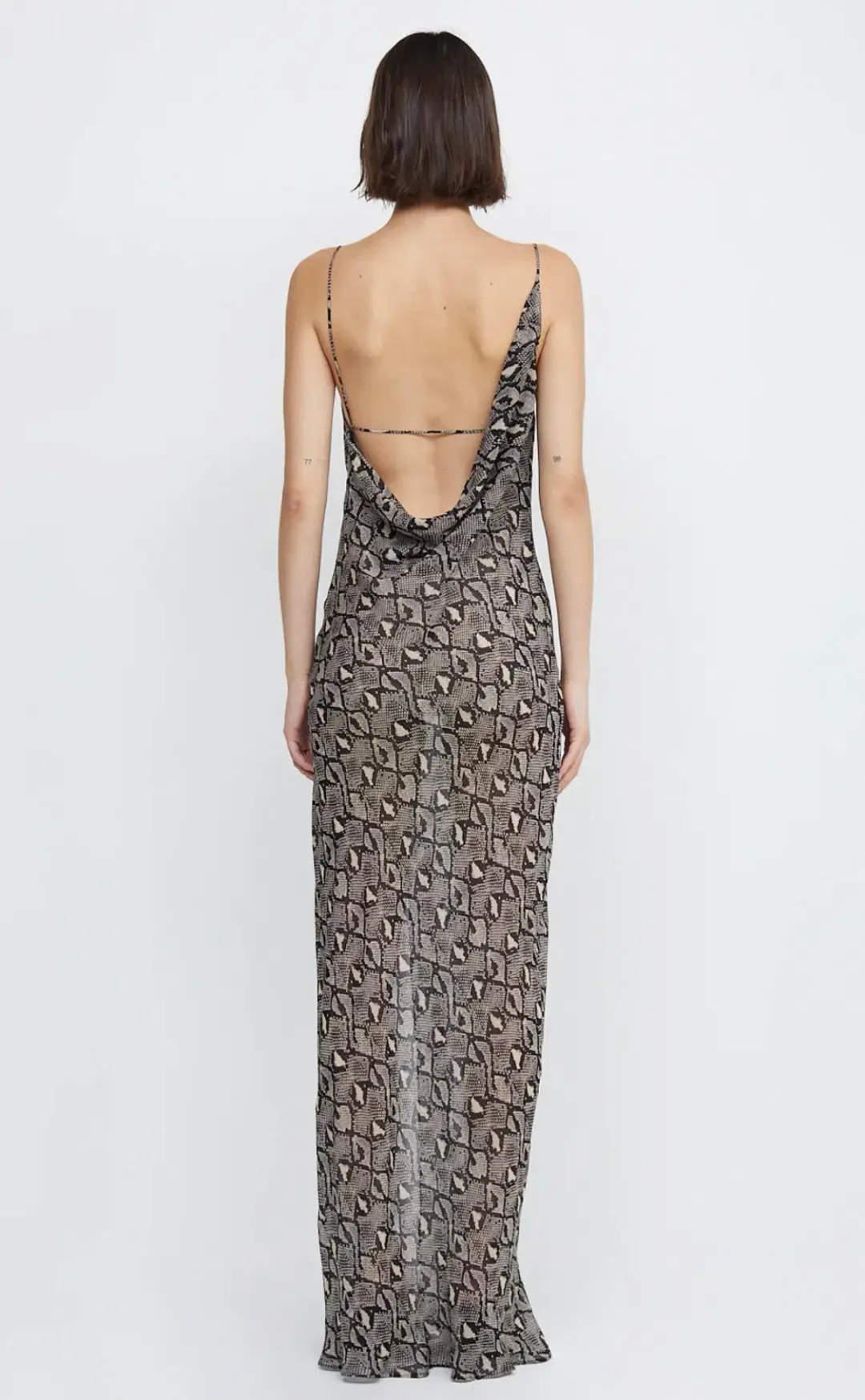 Bec & Bridge Portia Drape Maxi Dress Print Size 6 for rent on The Volte - main image
