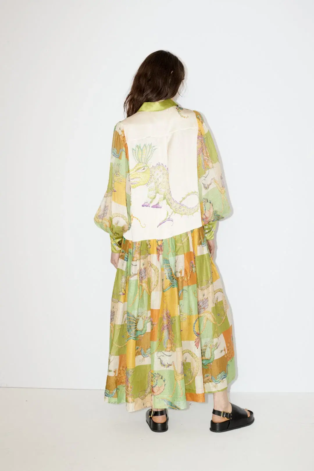 Alemais Jerome Shirtdress Multi Size 12 for rent on The Volte - main image