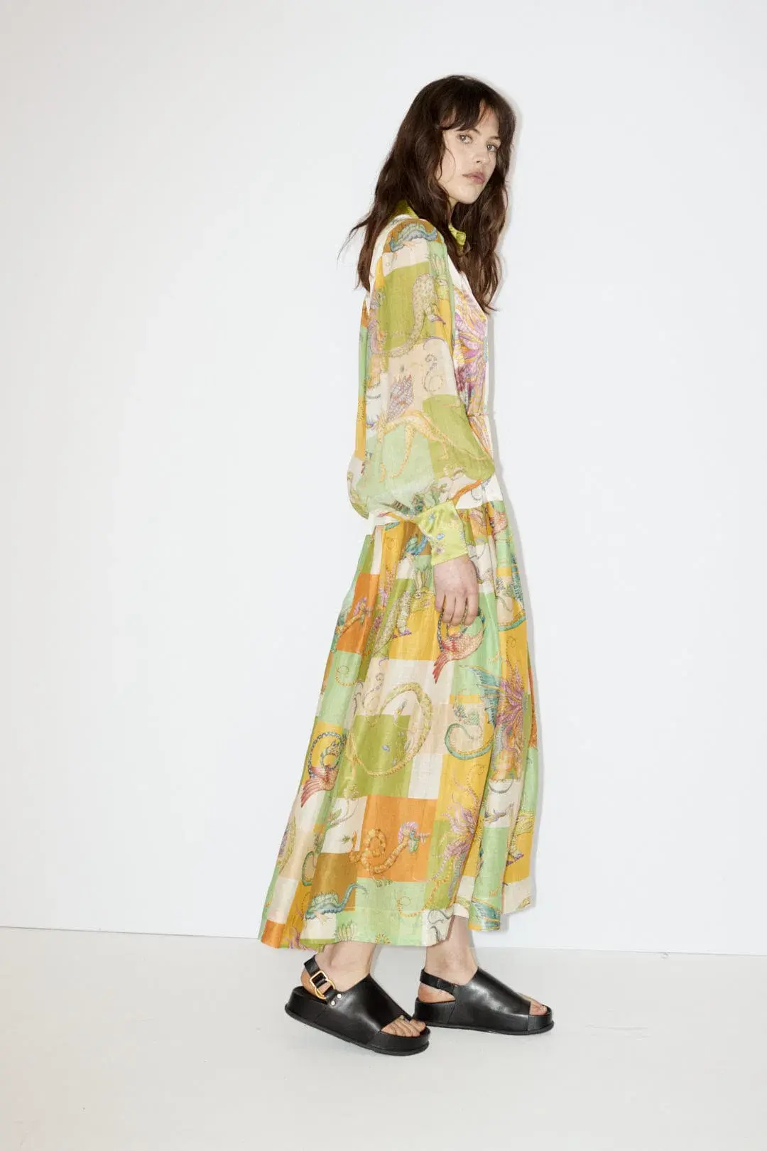 Alemais Jerome Shirtdress Multi Size 12 for rent on The Volte - main image