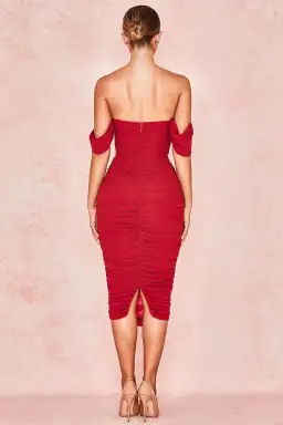 House of CB Carlotta Midi Dress Red Size 12 for rent on The Volte - image 2