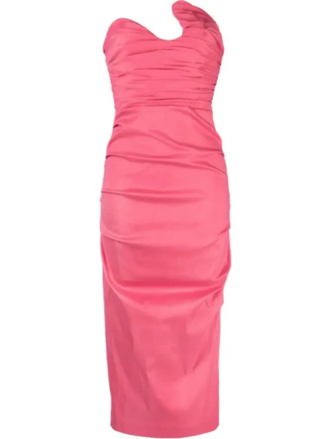 Rachel Gilbert Cheri Midi Dress Rose Size 8 for rent on The Volte - main image