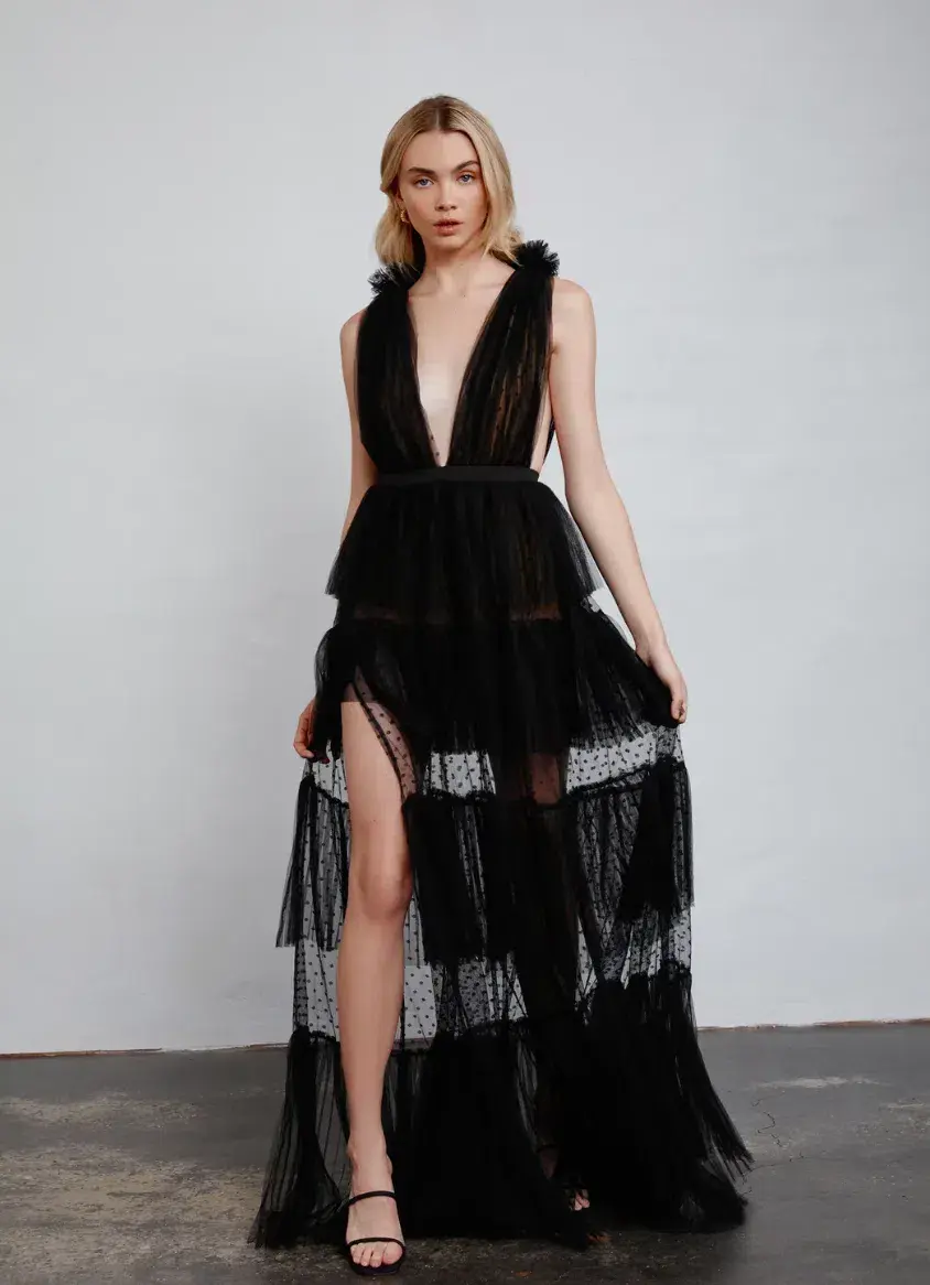 Lexi Zendaya Dress Black Size 8 for rent on The Volte - main image