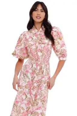 Significant Other Deanna Dress Sangria Floral Multi Print Size 12 for rent on The Volte - image 2