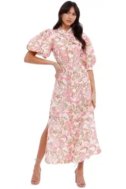 Significant Other Deanna Dress Sangria Floral Multi Print Size 12 for rent on The Volte - image 1