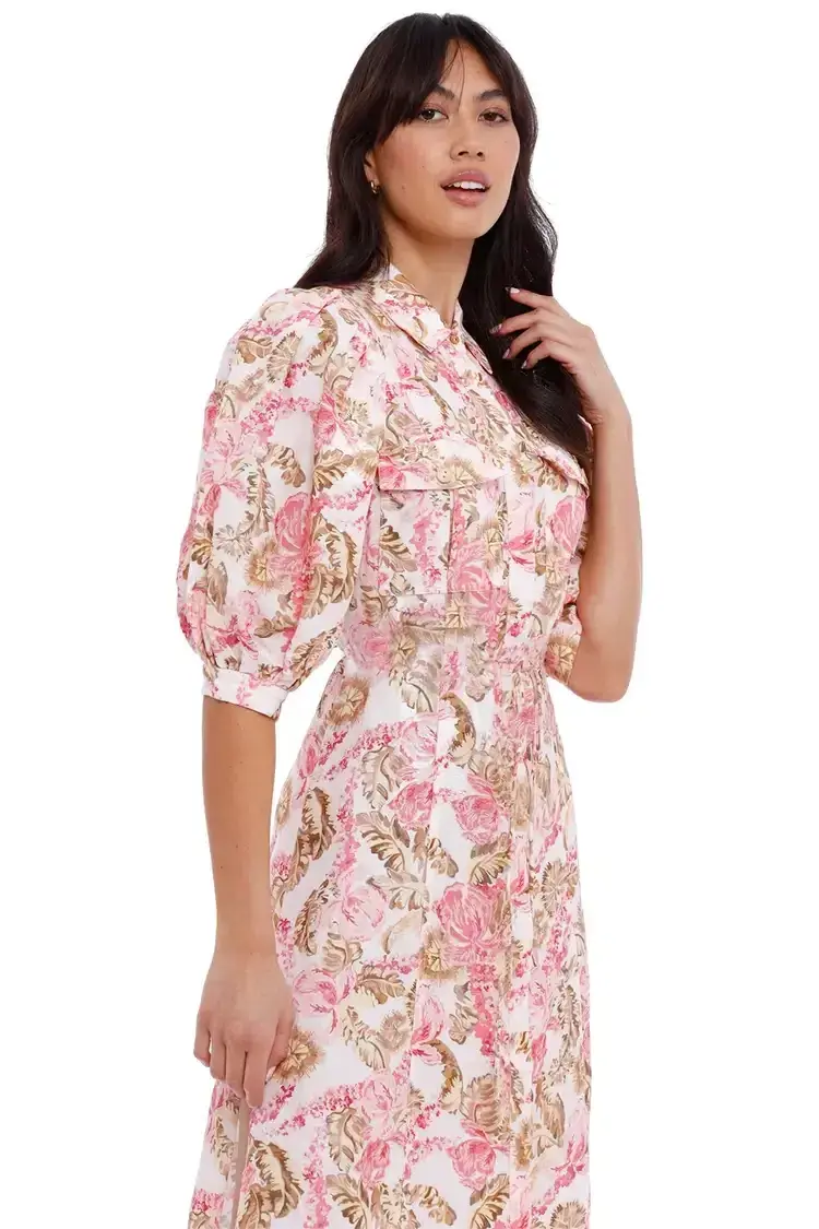Significant Other Deanna Dress Sangria Floral Multi Print Size 12 for rent on The Volte - main image