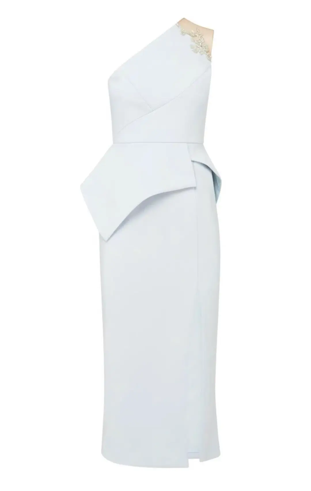Rachel Gilbert Juno One Shoulder Midi Dress White Size 0 / AU 6 for rent on The Volte - main image