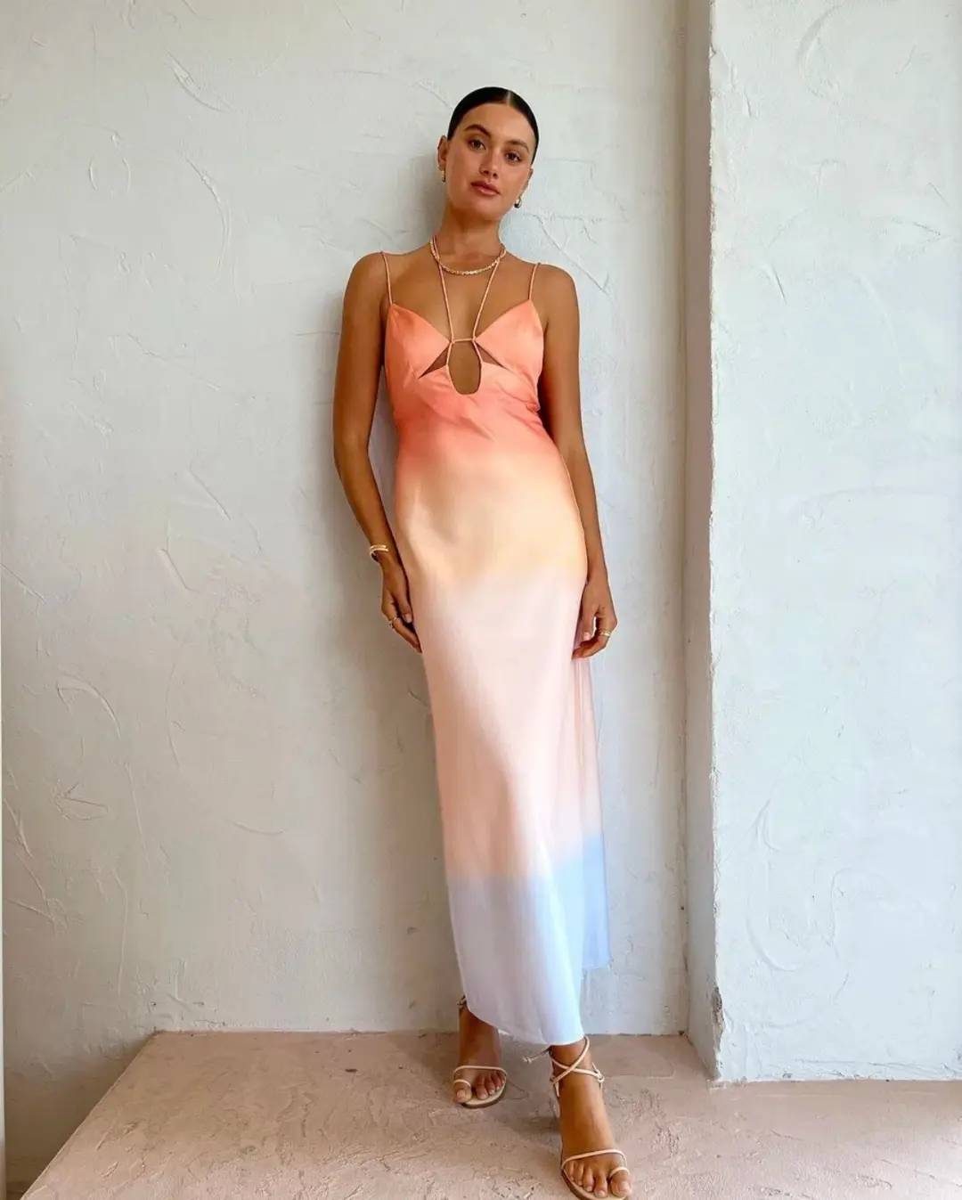 Significant Other Karli Midi Dress Horizon Size 6 for rent on The Volte - main image