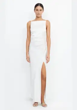 Bec & Bridge The Dreamer Maxi Dress Ivory Size 10
