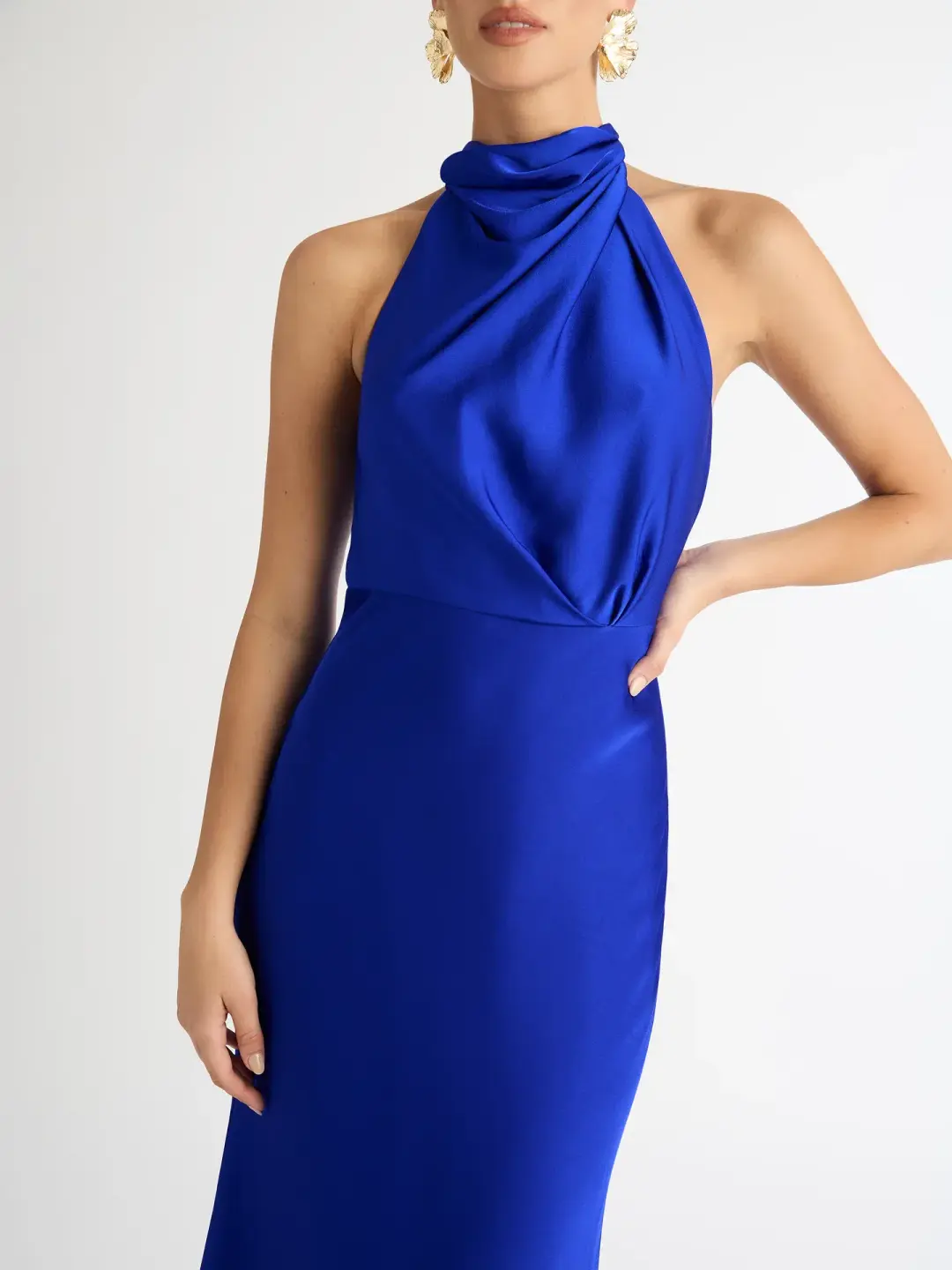 Sheike Jasmine Midi Dress Blue Size 10 for rent on The Volte - main image