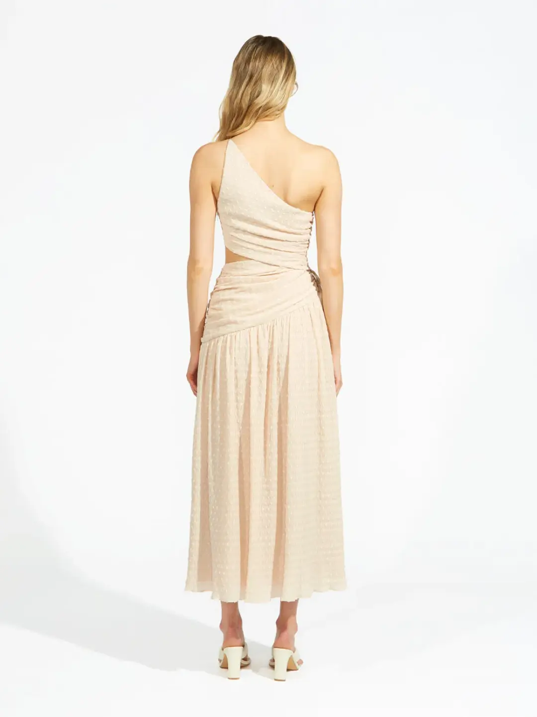 Alice McCall Lolita Midi Dress in Chai Latte Size 12 AU for rent on The Volte - main image