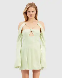 Alice McCall Night Sky Mini Dress Lime Cream Size 12 AU for rent on The Volte - image 4