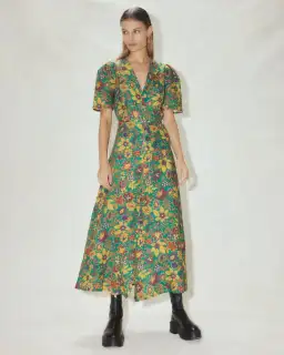 Alemais Isabella V Midi Dress Green Size 14 for rent on The Volte - image 1