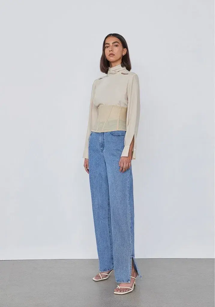 Viktoria and Woods Sistine Corset in Nude/Tan Size 4 for rent on The Volte - main image